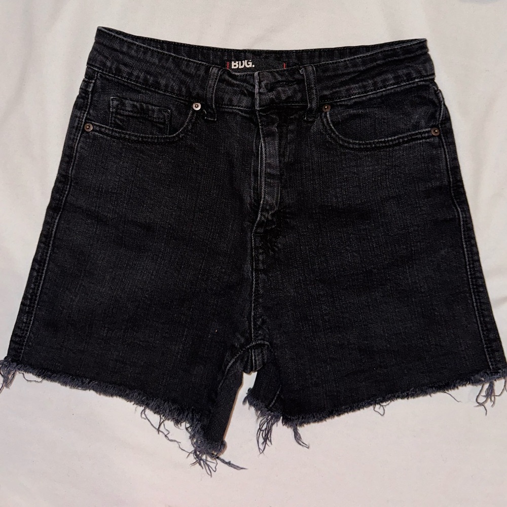 BDG Women’s High-Rise Black Denim Shorts